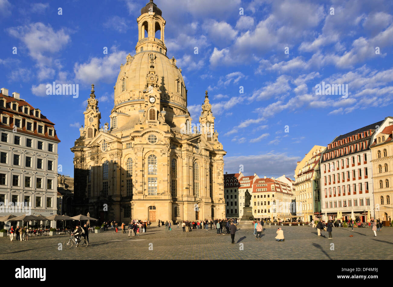 Frauenkirche and Neuer Markt, Dresden, Germany Stock Photo