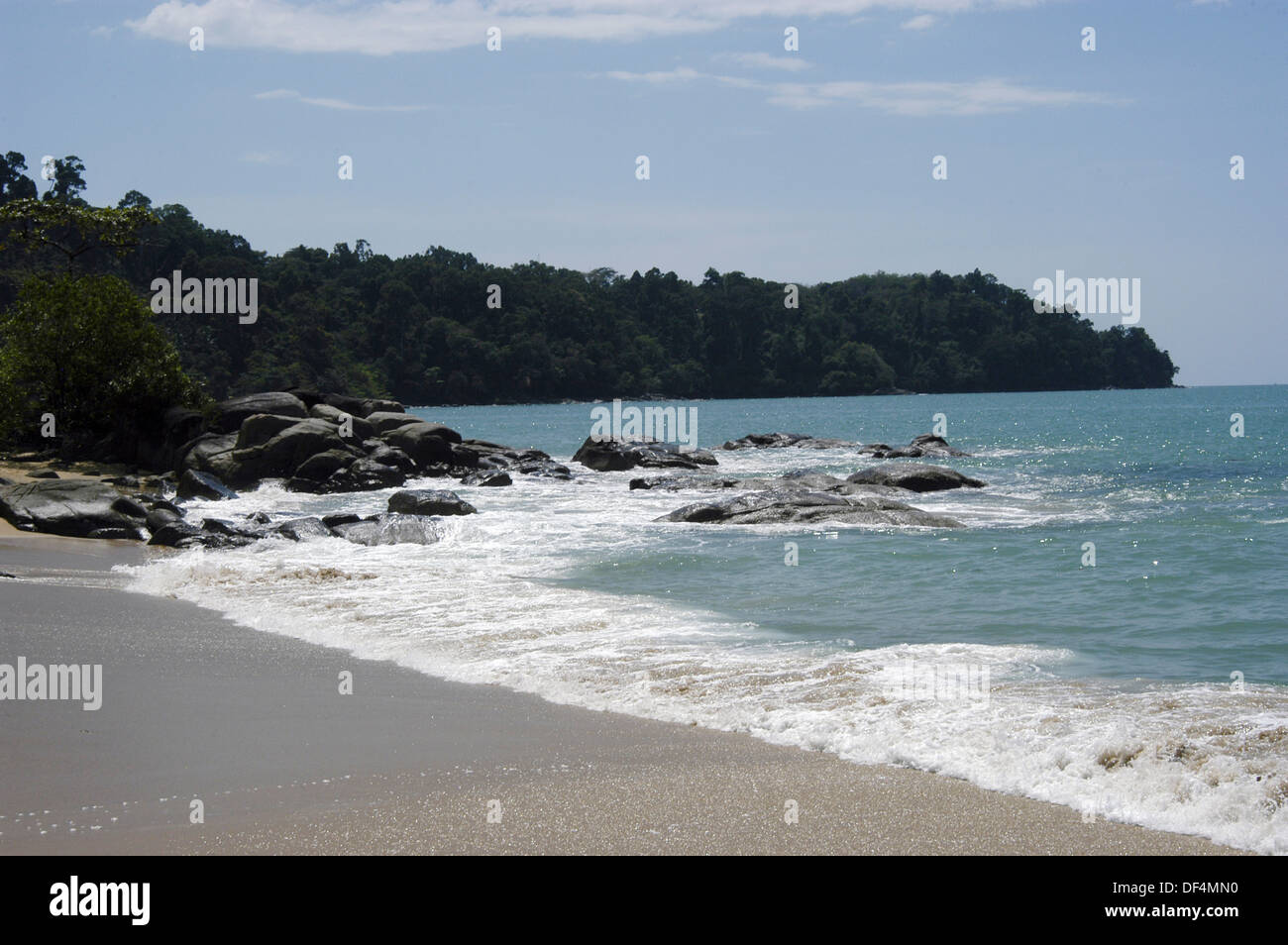 Isolated Beach, Sweden Stock Photo