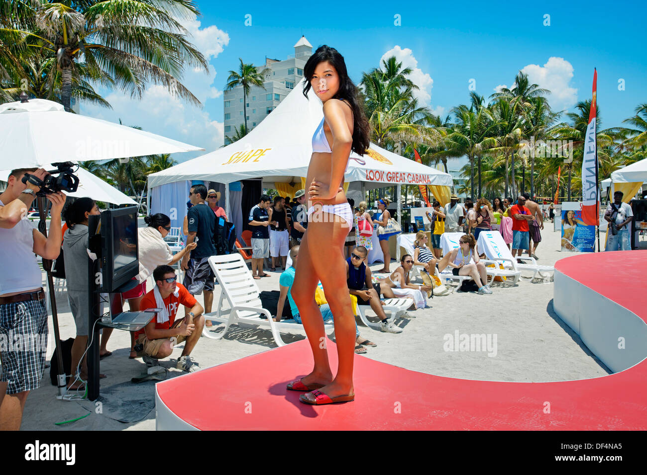 Bikini contest, South Beach, Art deco district, Miami beach, Florida, USA  Stock Photo - Alamy