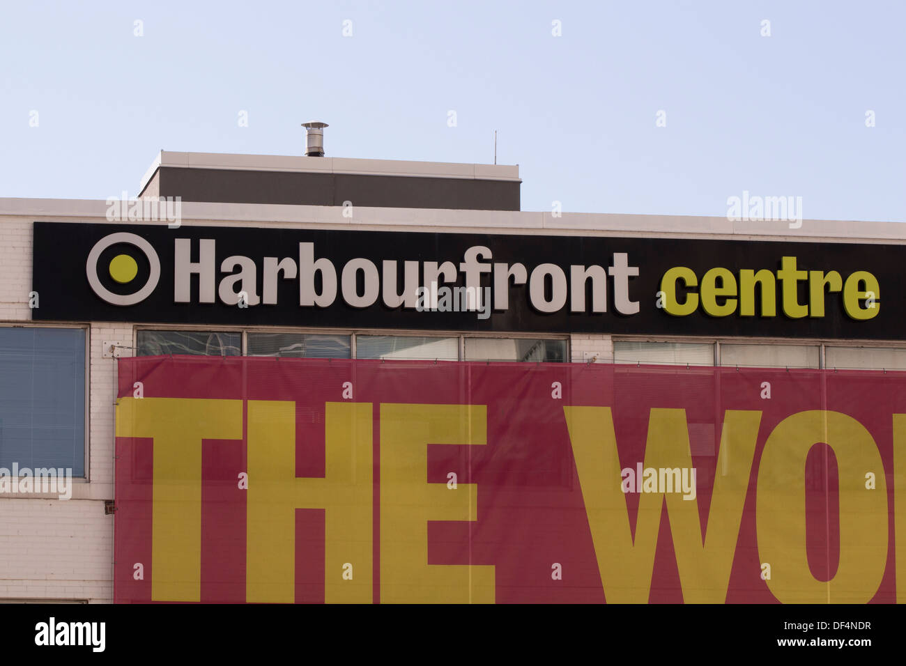 Harbourfront Centre Sign in Toronto Ontario Canada Stock Photo