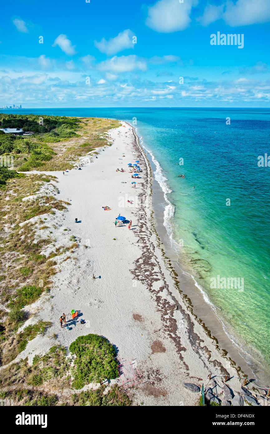 Beach at Cape Florida Lighthouse, Key Biscayne, Miami, Florida USA Stock  Photo - Alamy