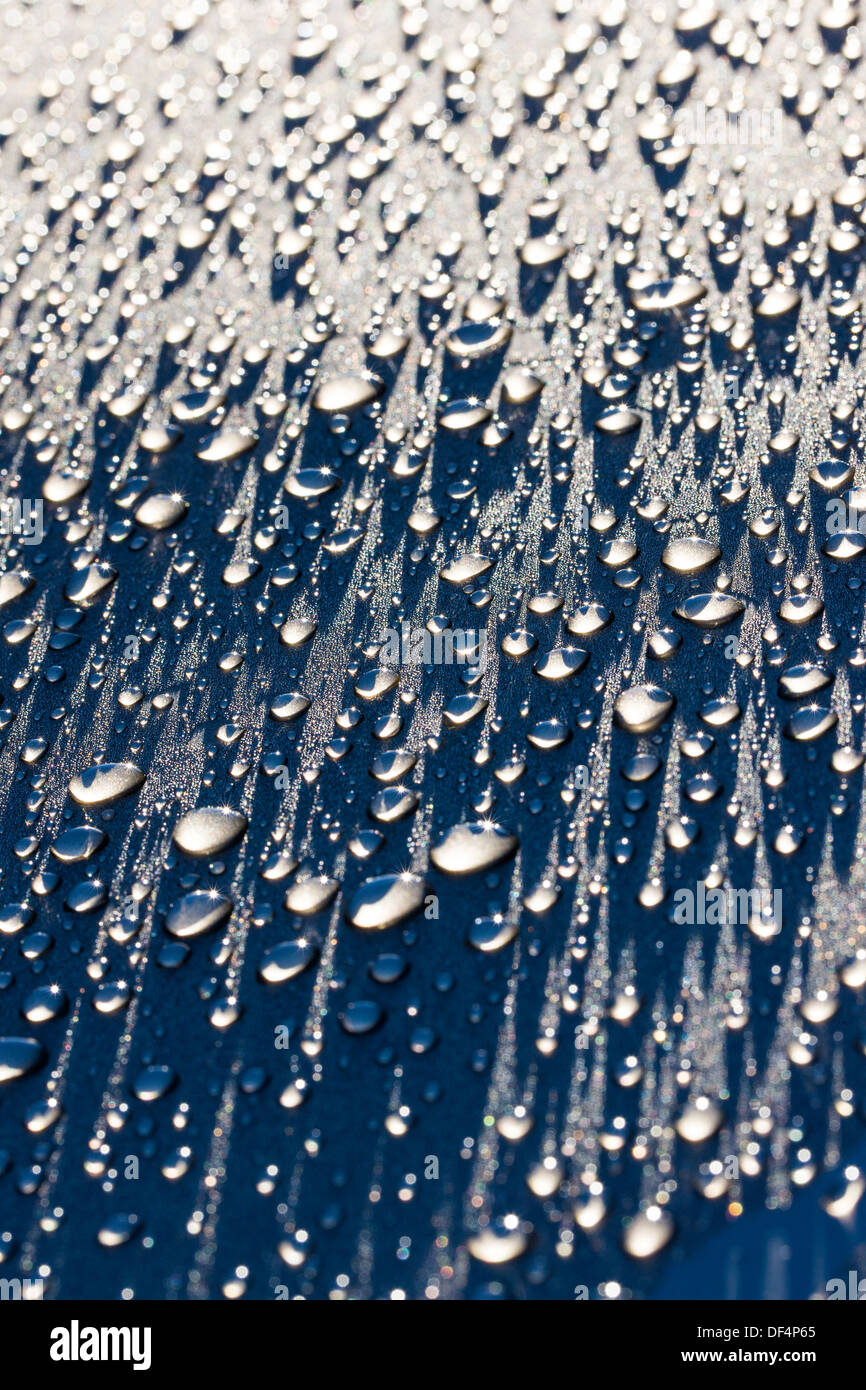 Close up macro photograph of water droplets Stock Photo
