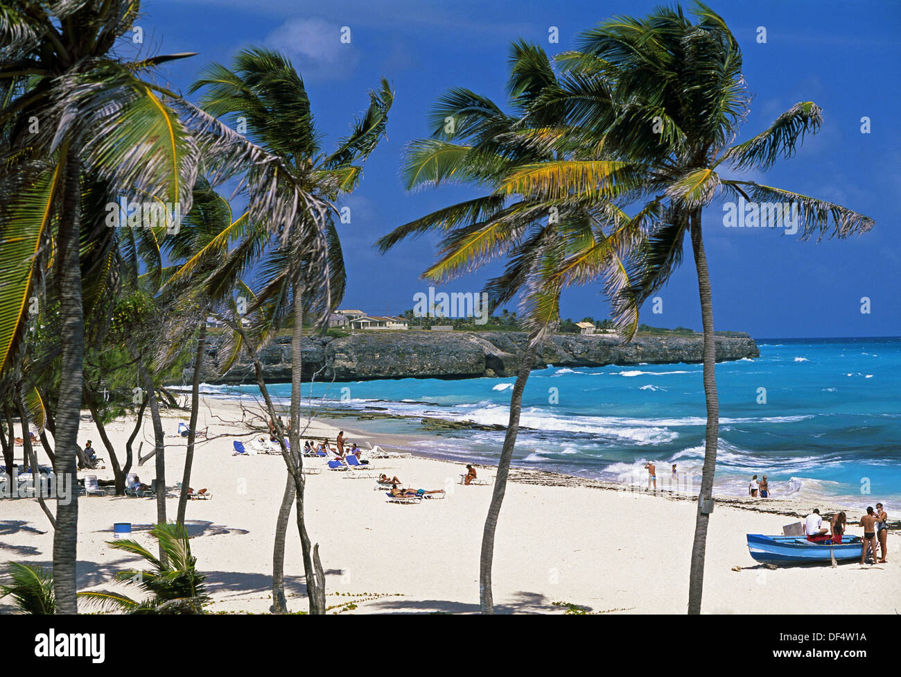Beach, St Philip parish. Barbados. West Indies. Caribbean Stock Photo