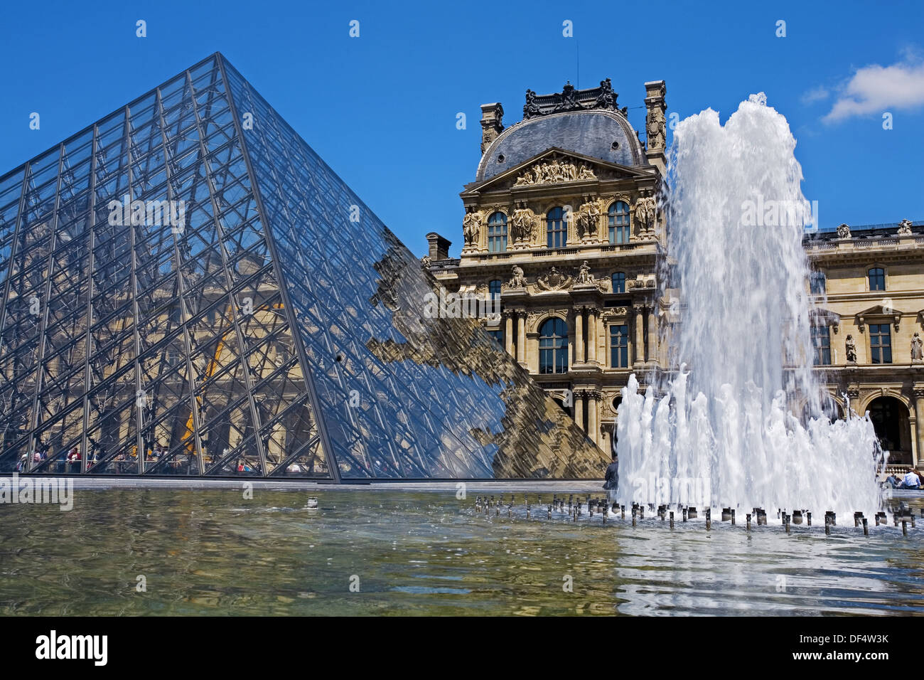 Pyramid of Louvre Museum. Paris. France Stock Photo Alamy
