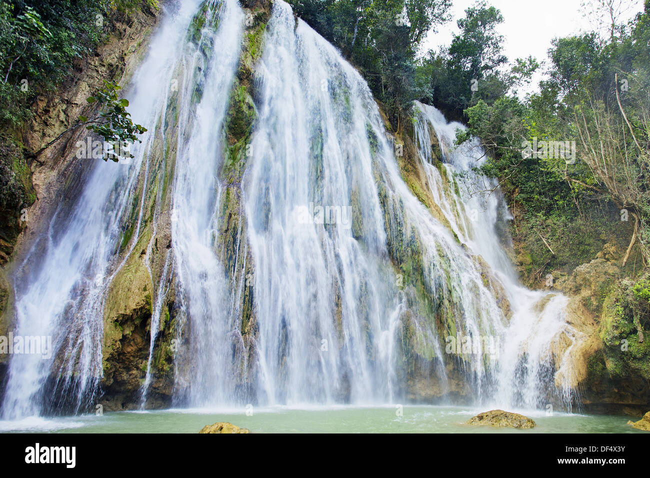 El Limon Waterfall. Samana Peninsula. Dominican Republic. West Indies 