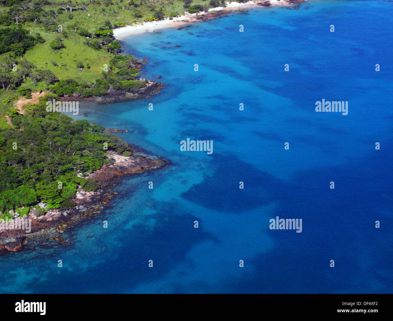 Remote western coast of Badu Island, Torres Strait, Queensland, Australia Stock Photo