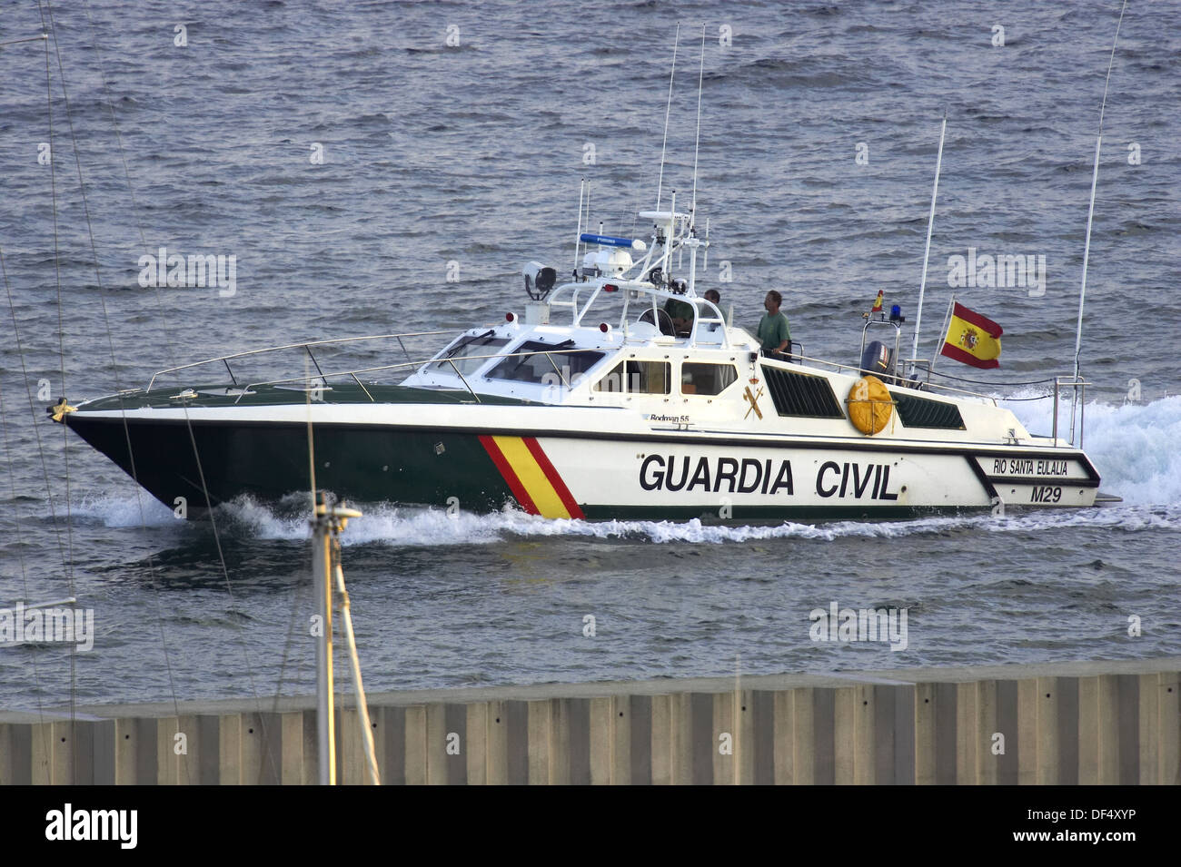 Civil Guard Patrol boat, Spain Stock Photo