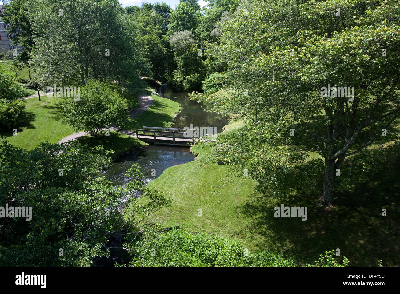 Usa Massachusetts Plymouth Brewster Gardens Stock Photo