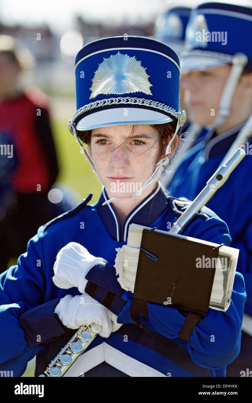 Marching band during football game hires stock photography and images