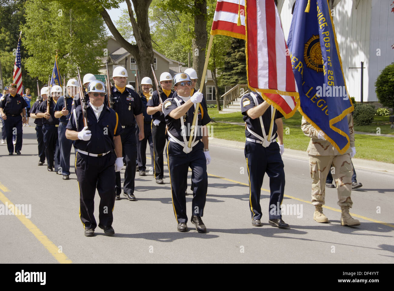 Memorial Day Parade Lexington Michigan Stock Photo Alamy
