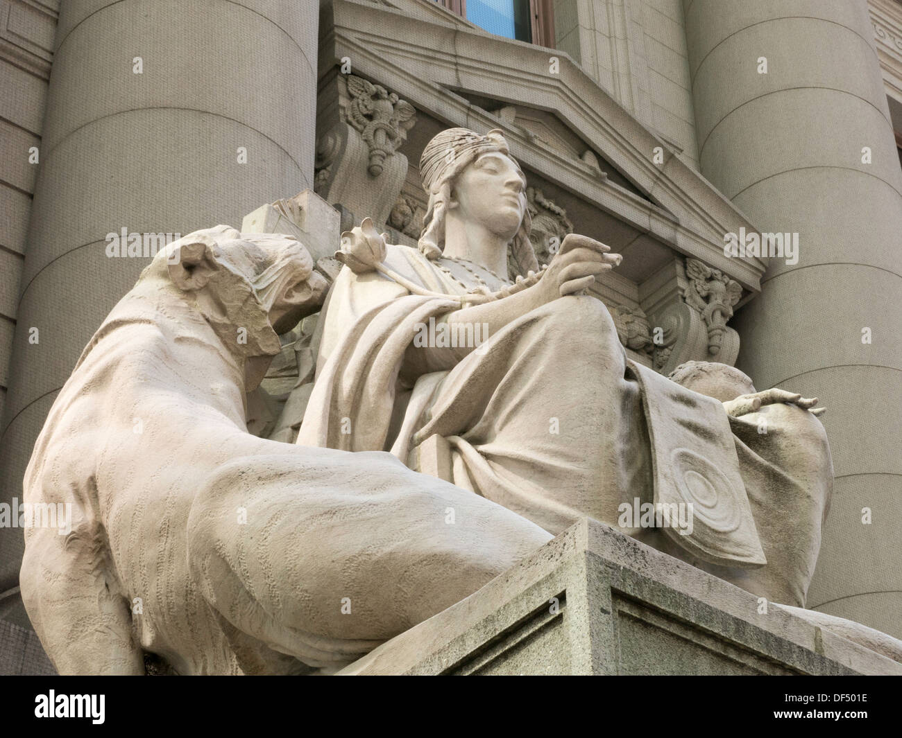 Asia Statue, Four Continents, Alexander Hamilton U.S. Custom House, NYC
