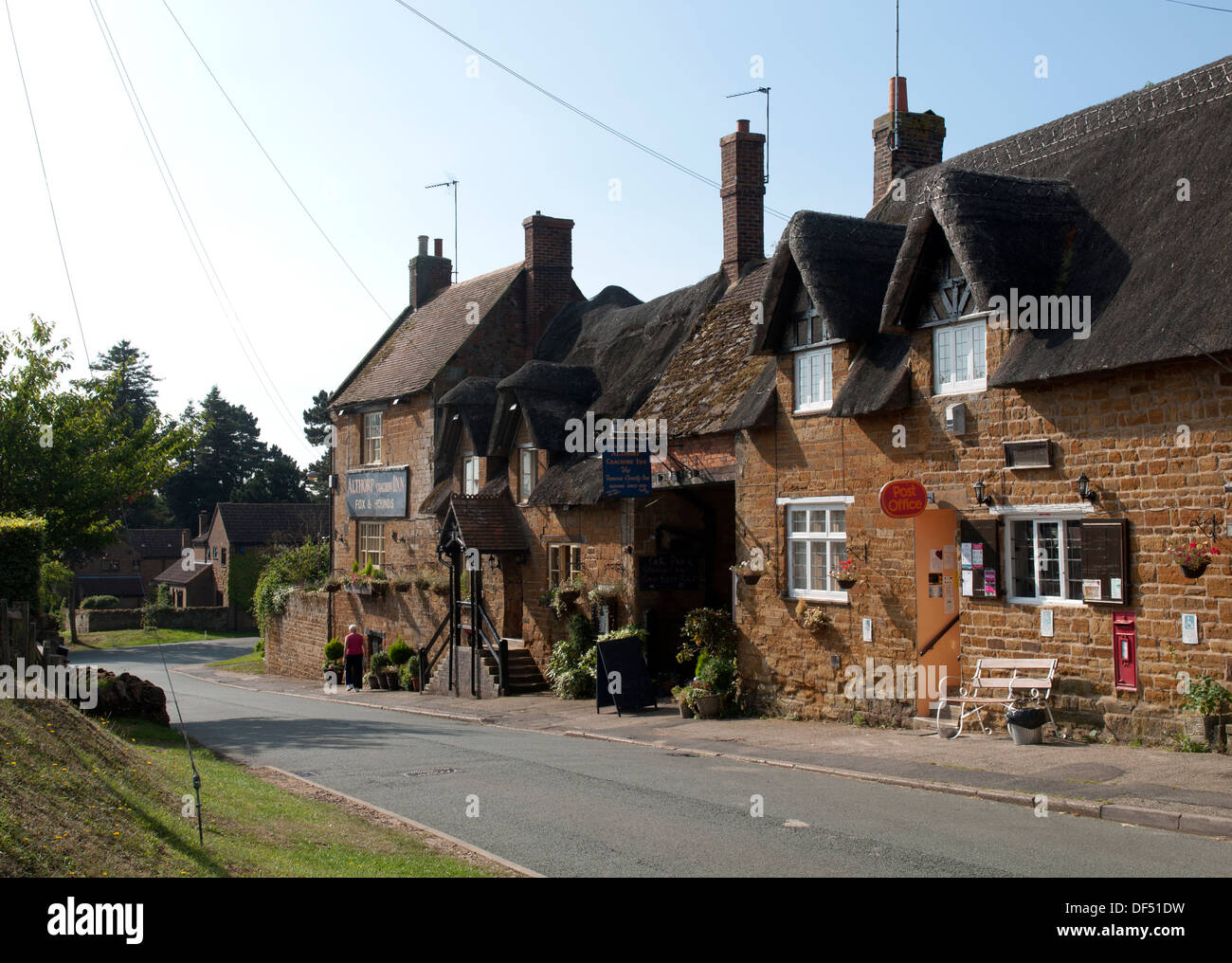 Great Brington village, Northamptonshire, England, UK Stock Photo