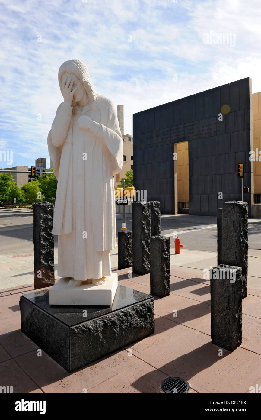 And Jesus Wept Statue St Joseph´s Catholic Church Oklahoma City near