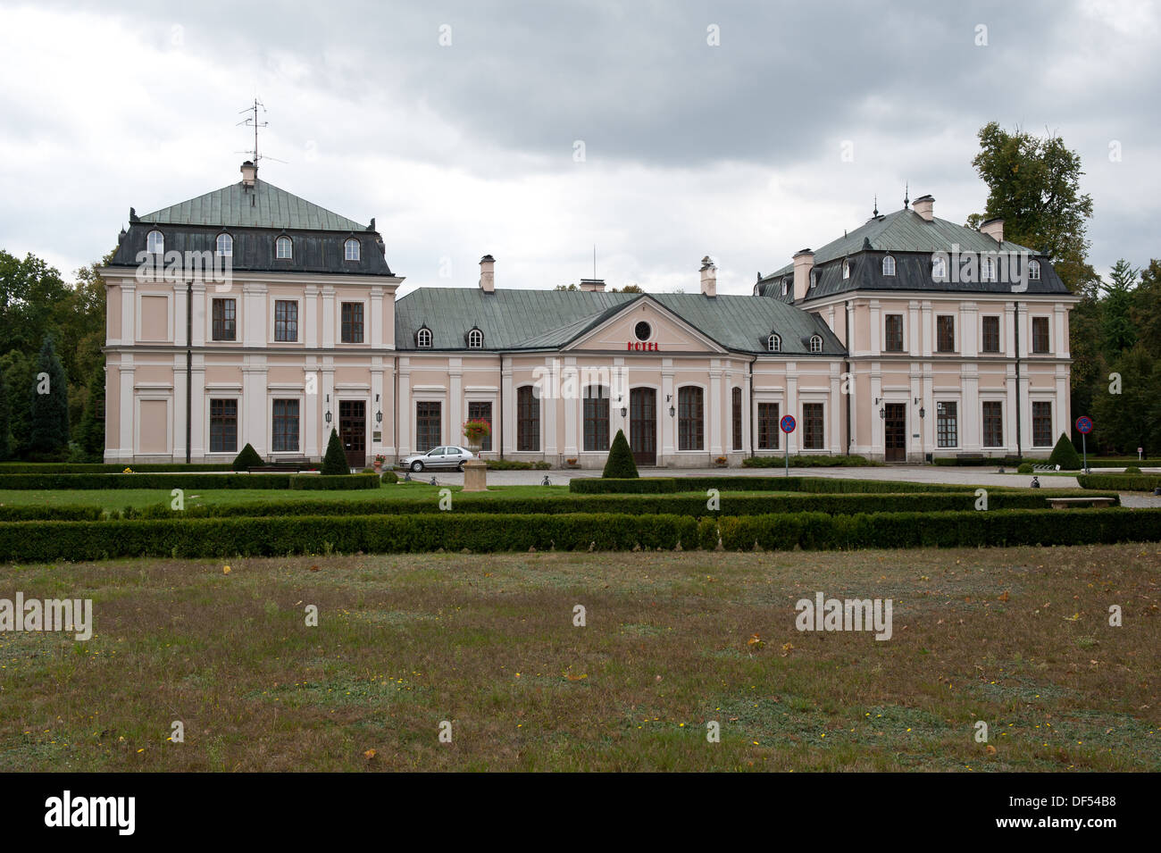 Palace in Sieniawa, Subcarpathian Voivodeship, in south-eastern Poland Stock Photo