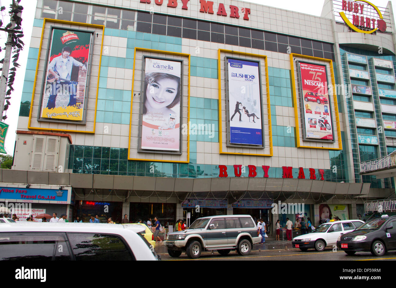 The Ruby Mart department store in Yangon, Burma Stock Photo Alamy