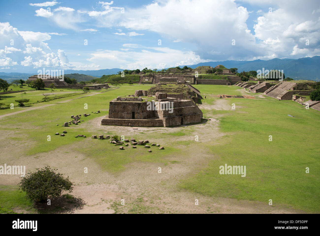 Monte Alban the ruins of the Zapotec civilization in Oaxaca, Mexico