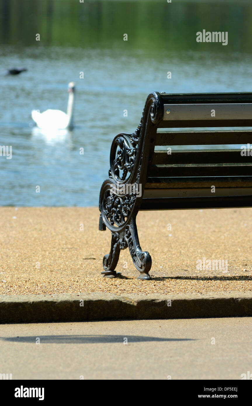 Serpentine, Hyde Park / Kensington Gardens, West London, United Kingdom Stock Photo