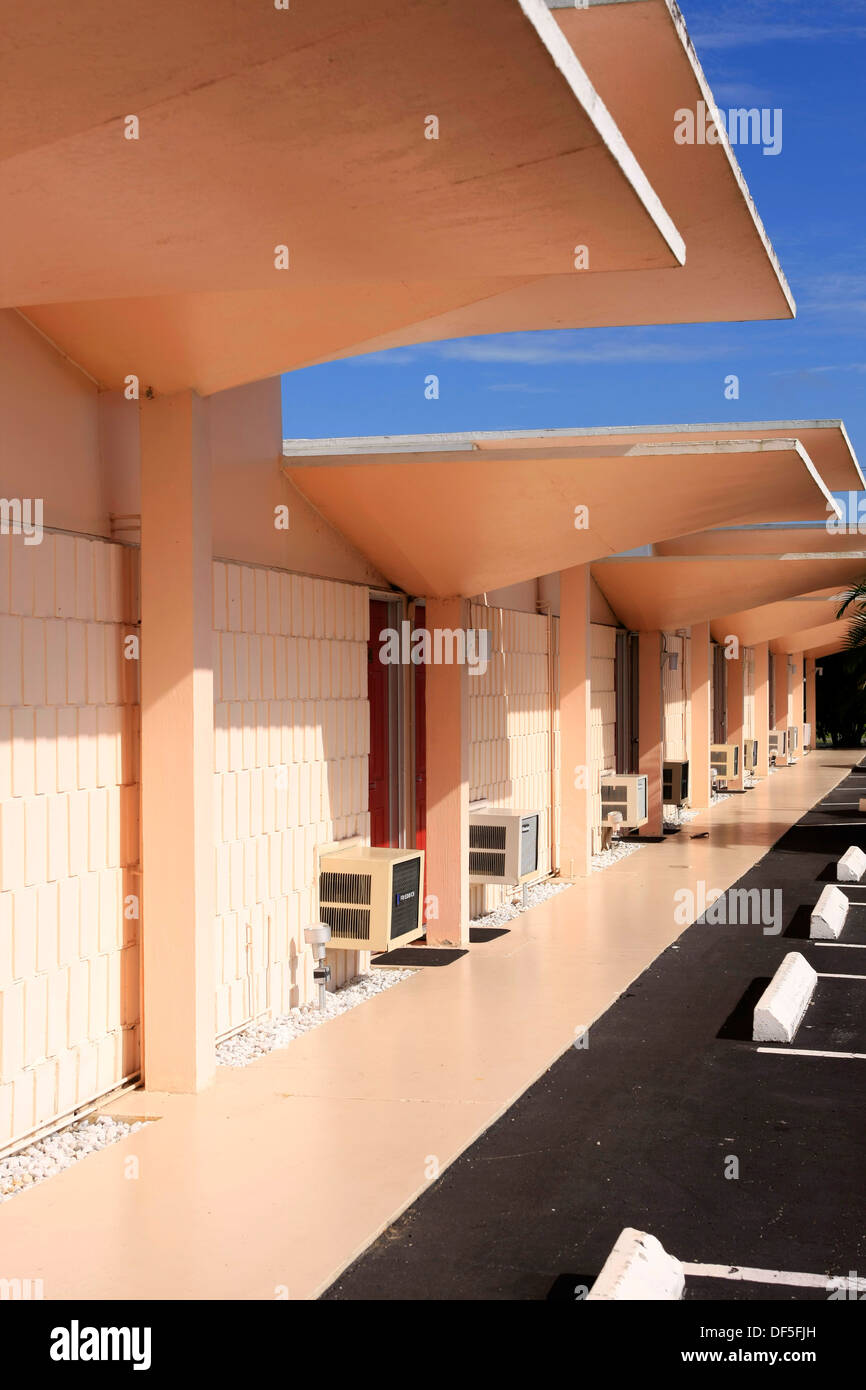 Warm Mineral Springs Motel in Florida dating from the late1950s Era Stock Photo