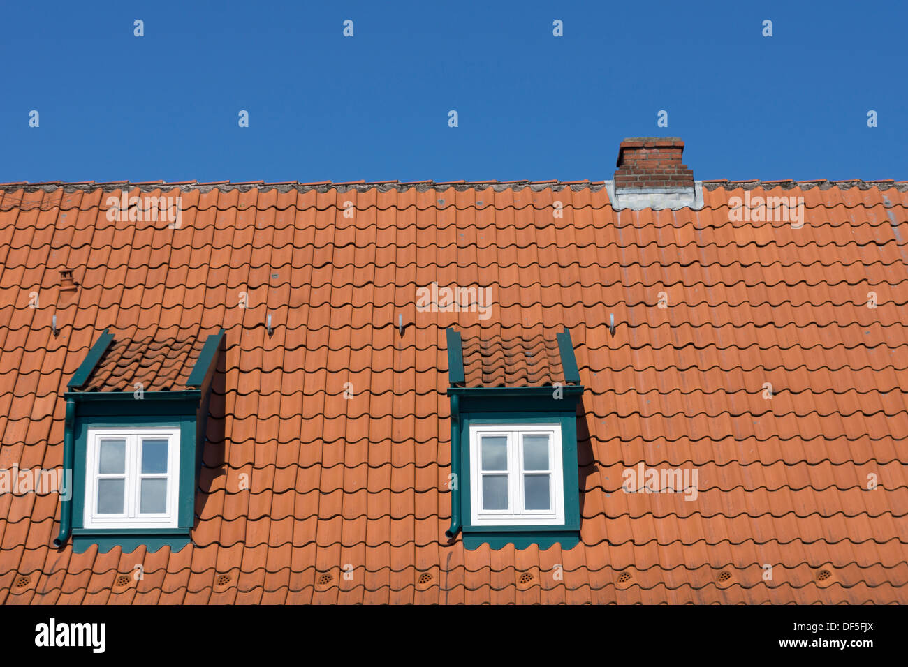 Detail of a roof Stock Photo
