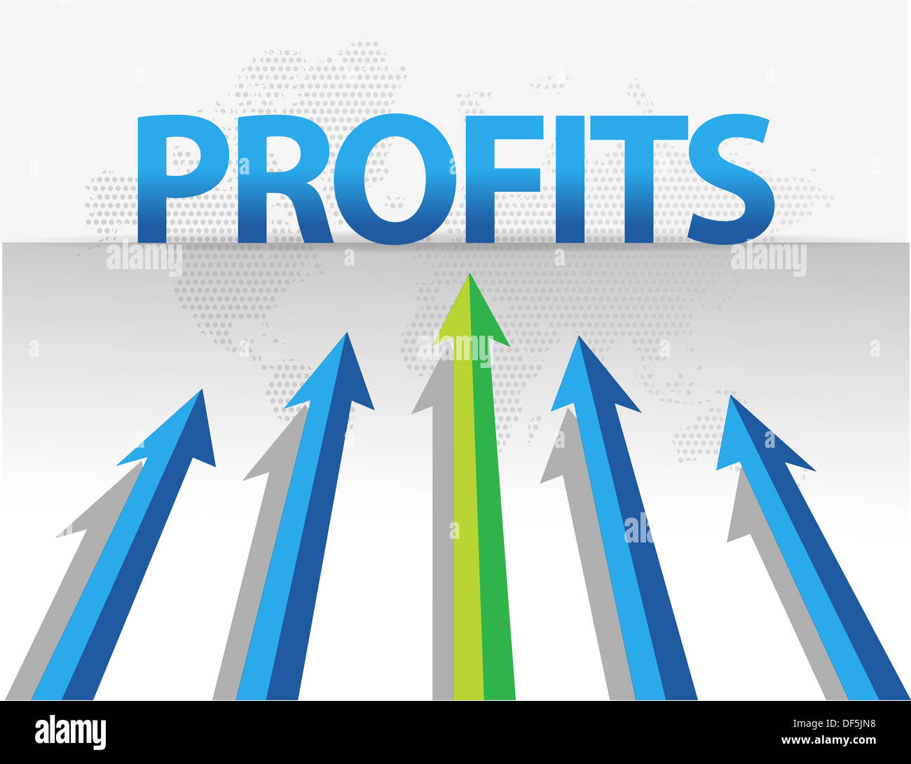 business arrows target profits illustration design Stock Photo