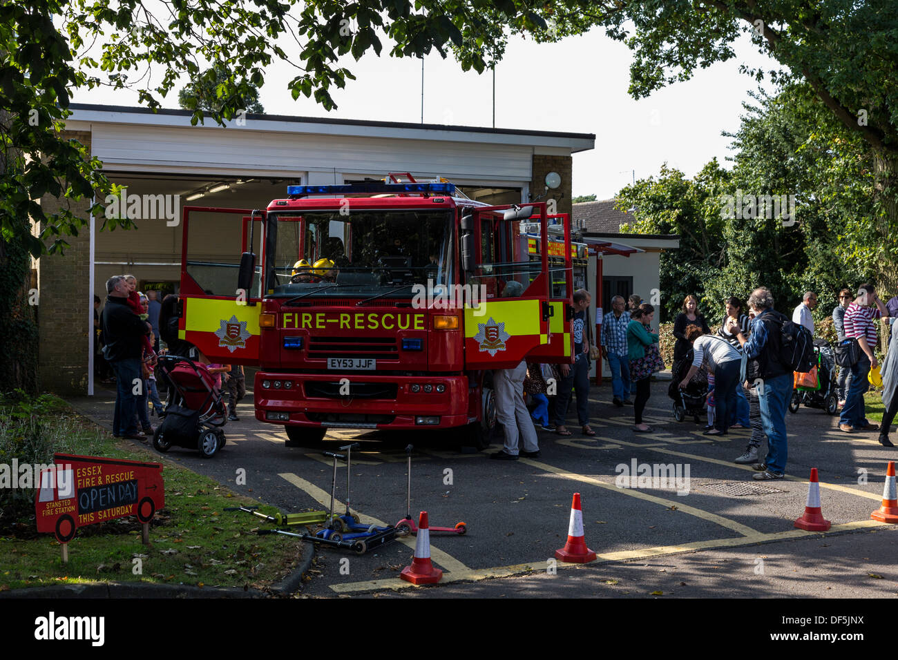 stansted mountfitchet fire brigade open day essex england uk Stock
