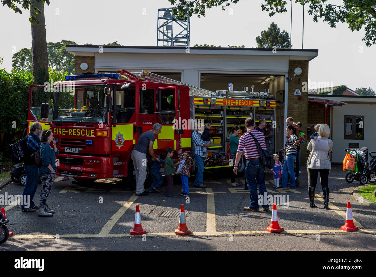 stansted mountfitchet fire brigade open day essex england uk Stock