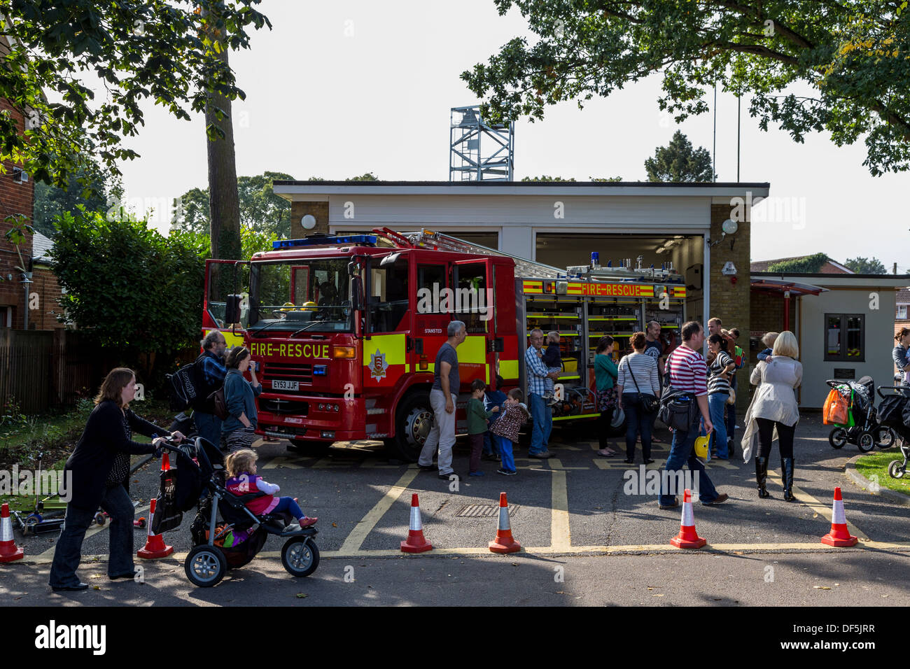 stansted mountfitchet fire brigade open day essex england uk Stock