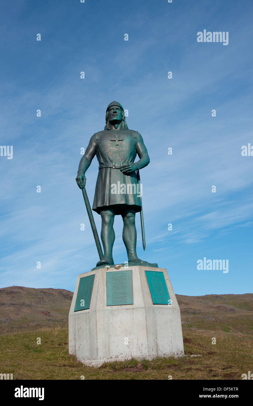 Erik the red statue, greenland hires stock photography and images Alamy