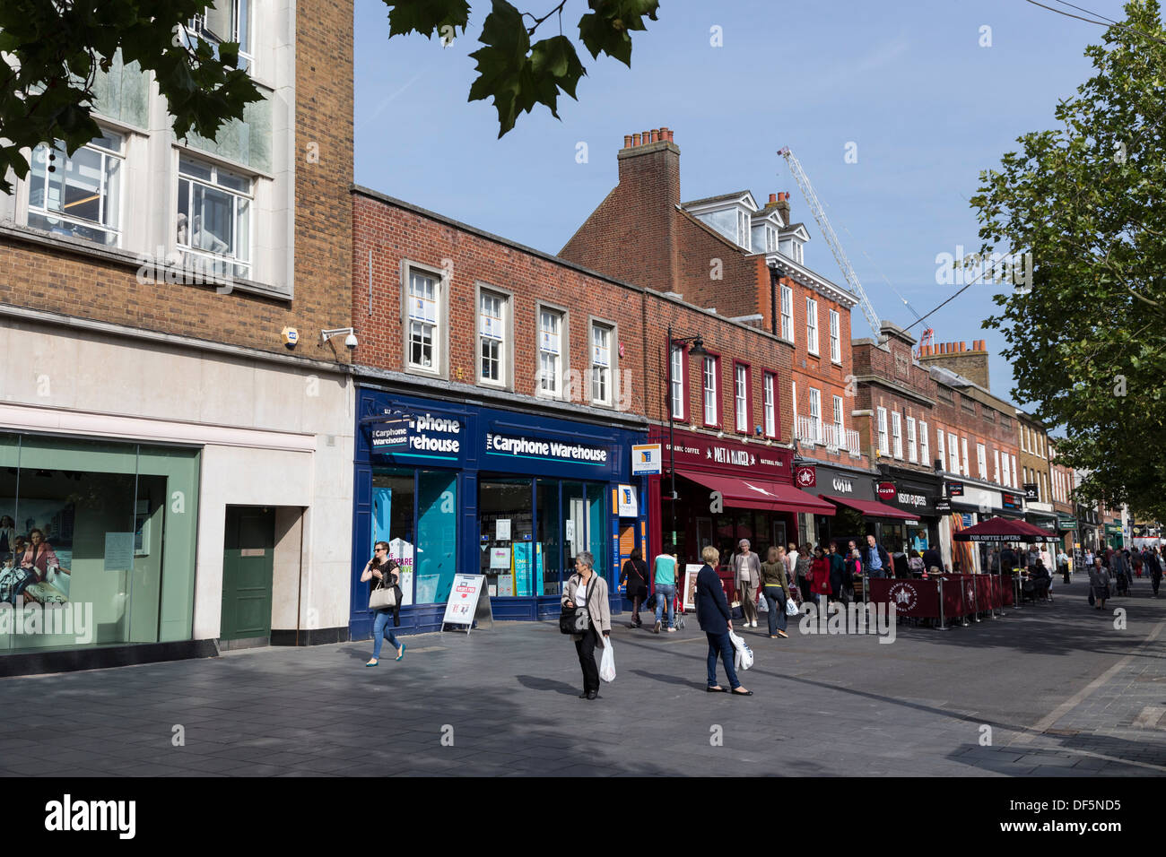 st albans city town centre hertfordshire england uk Stock Photo Alamy