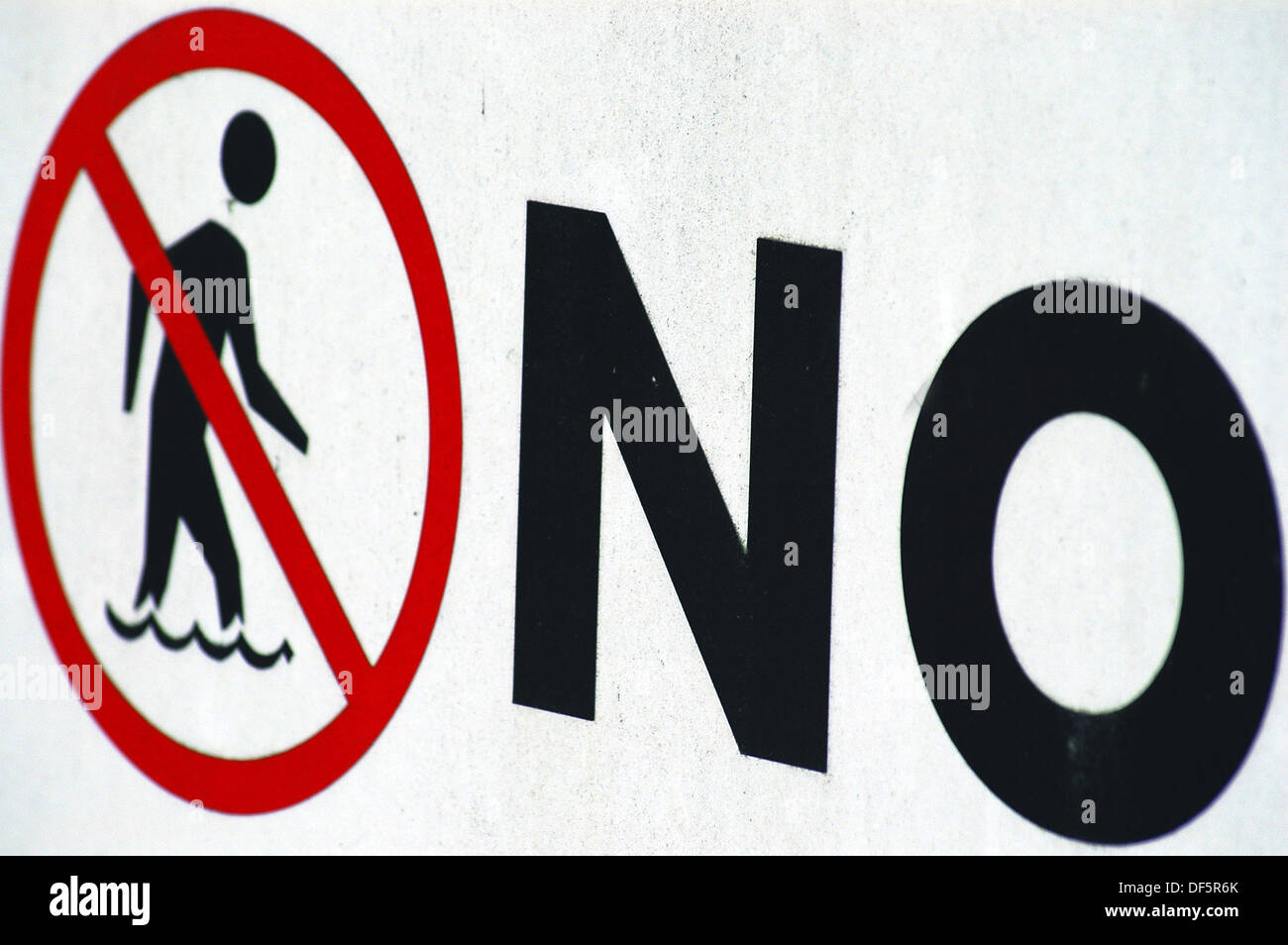 No wading warning sign hires stock photography and images Alamy