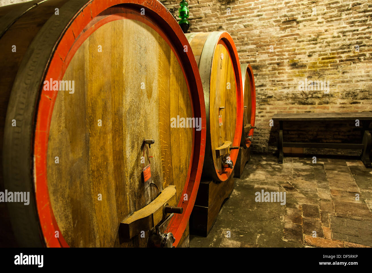 Italy, Tuscany, old canteen in Val d'Orcia area dedicated to wine  production Stock Photo - Alamy