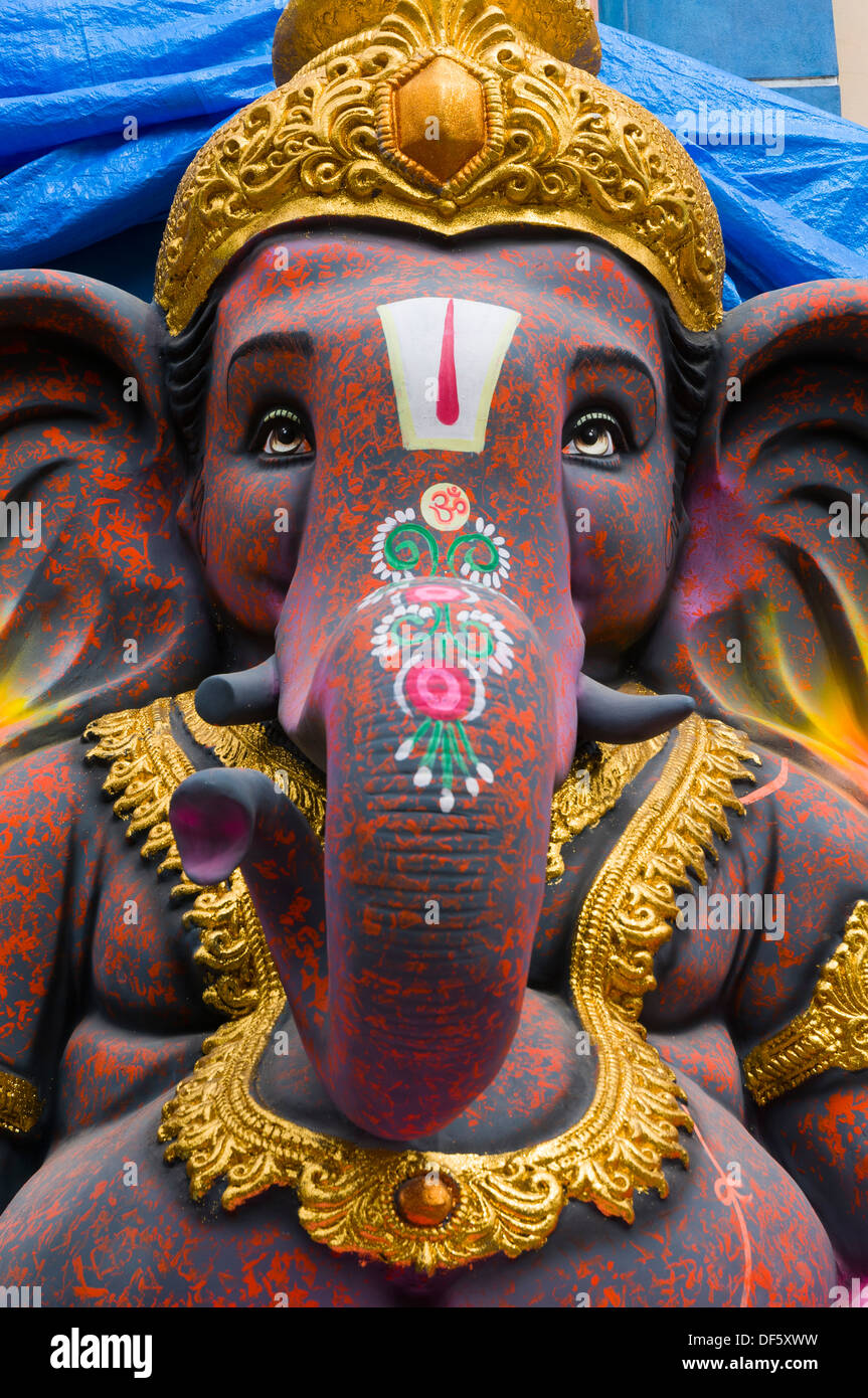 Ganesha Idols ready for Ganesh Chaturthi. The Birthday of Lord Ganesha