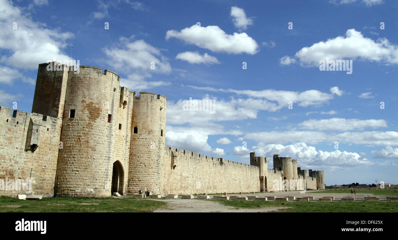 Walls, Aigues Mortes. Provence, France Stock Photo - Alamy