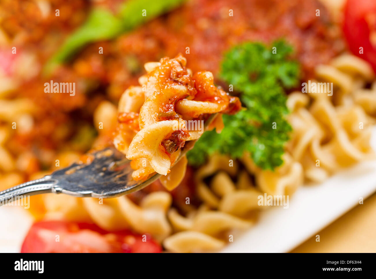 Curly pasta hires stock photography and images Alamy
