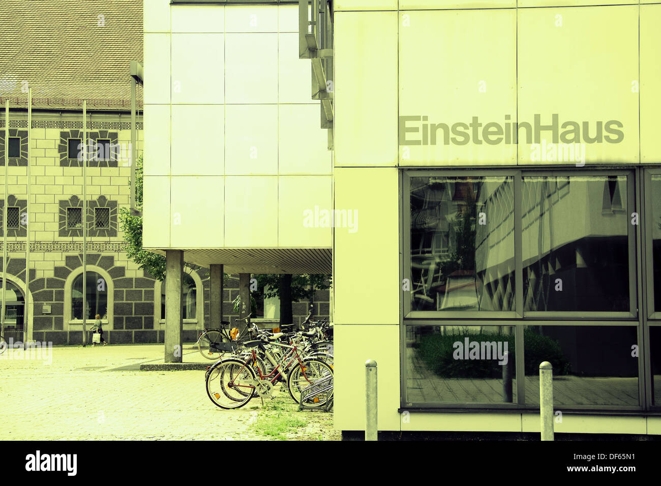 Albert Einstein Memorial, Ulm. BadenWürttemberg, Germany Stock Photo