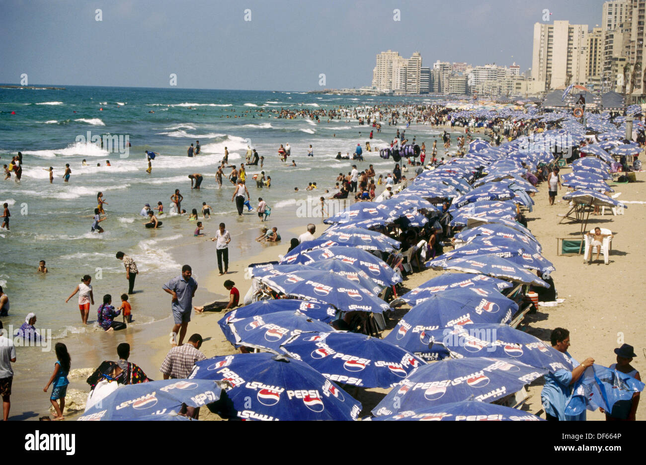 Beach. Alexandria. Egypt Stock Photo Alamy