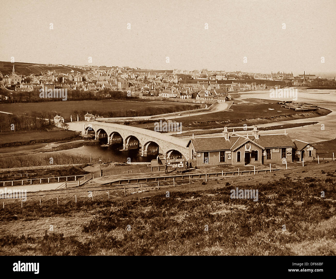 Banff Bridge Railway Station, Macduff, Scotland, Victorian period Stock Photo