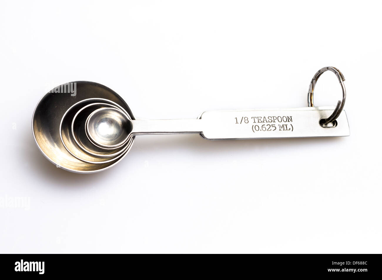 Measuring spoons isolated on white Stock Photo