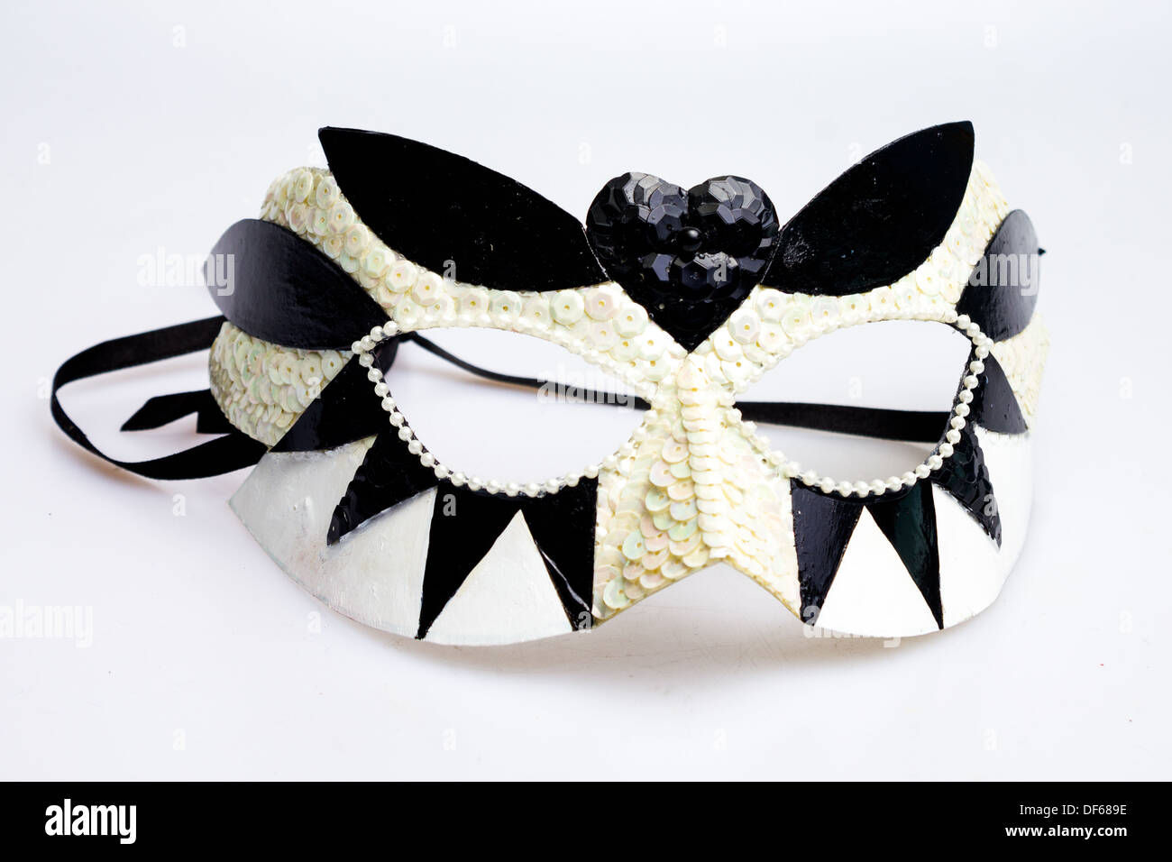 Beautiful handcrafted Venetian carnival mask Stock Photo
