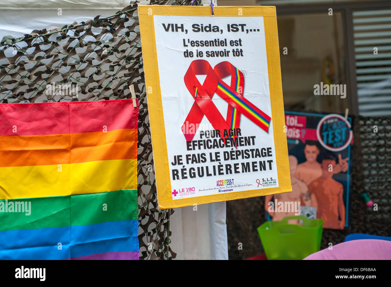Paris, France, HIV Rapid Test Week, 