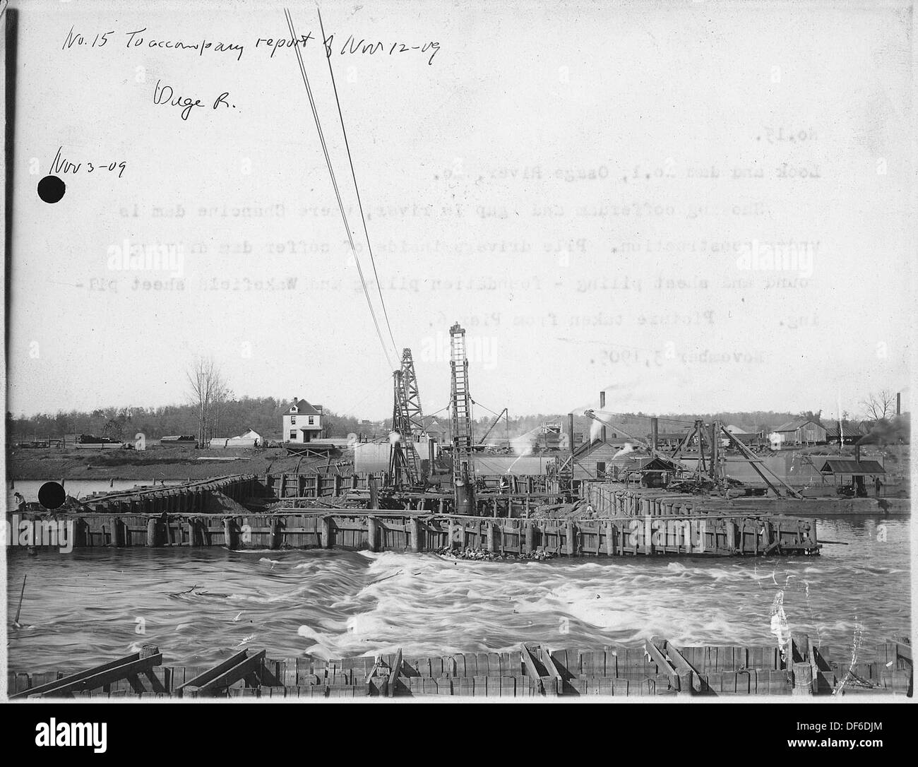 Lock and Dam construction. Osage River, Missouri 285931 Stock Photo - Alamy