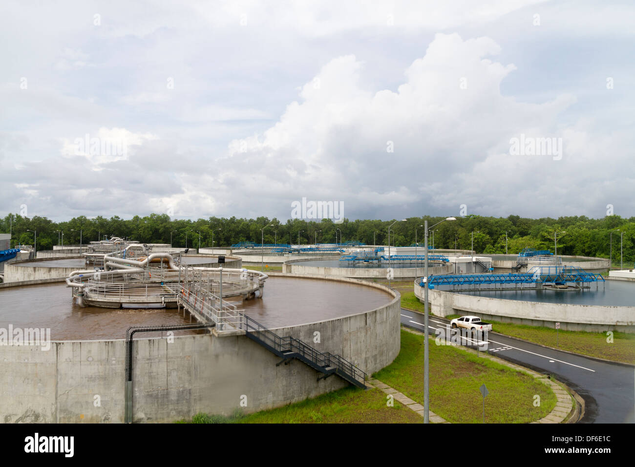 Panama Bay Sanitation Project Stock Photo