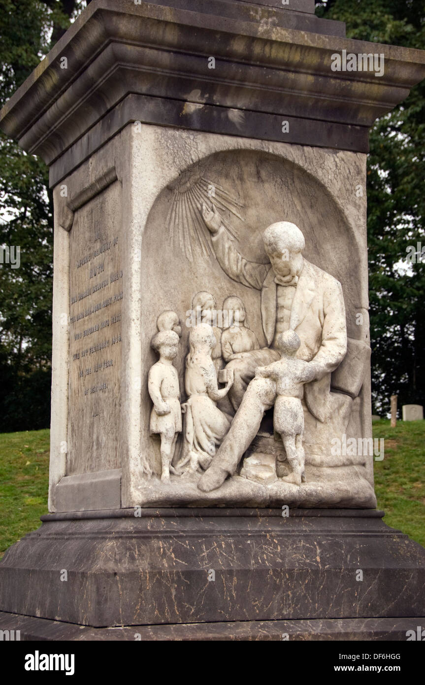 Arnos Vale Cemetary,Bristol,UK built in 1837,it has many grade 11 listed buildings,graves and monuments. a UK death bury buried Stock Photo