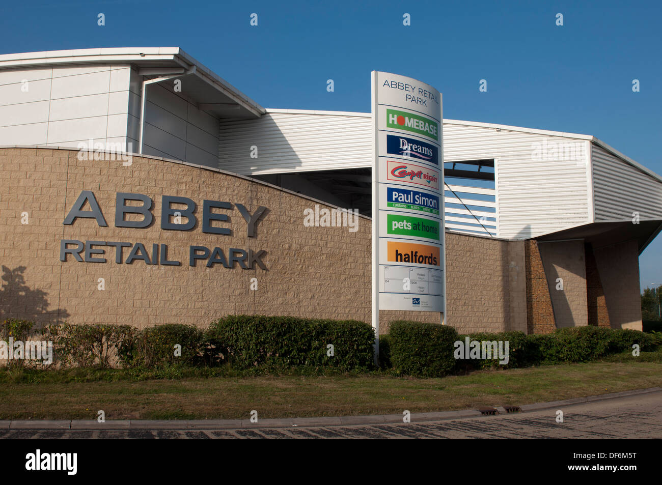 Abbey Retail Park, Daventry, Northamptonshire, England, UK Stock Photo