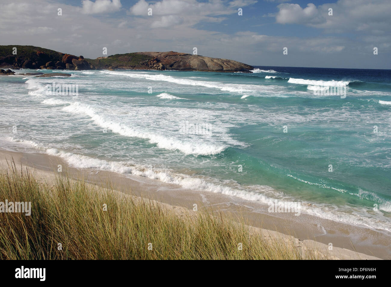 Wild waves on remote Shelly Beach, looking towards Rocky Head, Walpole