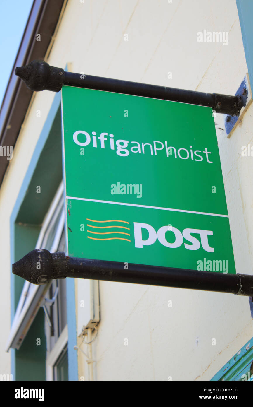 OifiganPhoist (Post Office) in Cloone village in County Leitrim, Ireland. Stock Photo