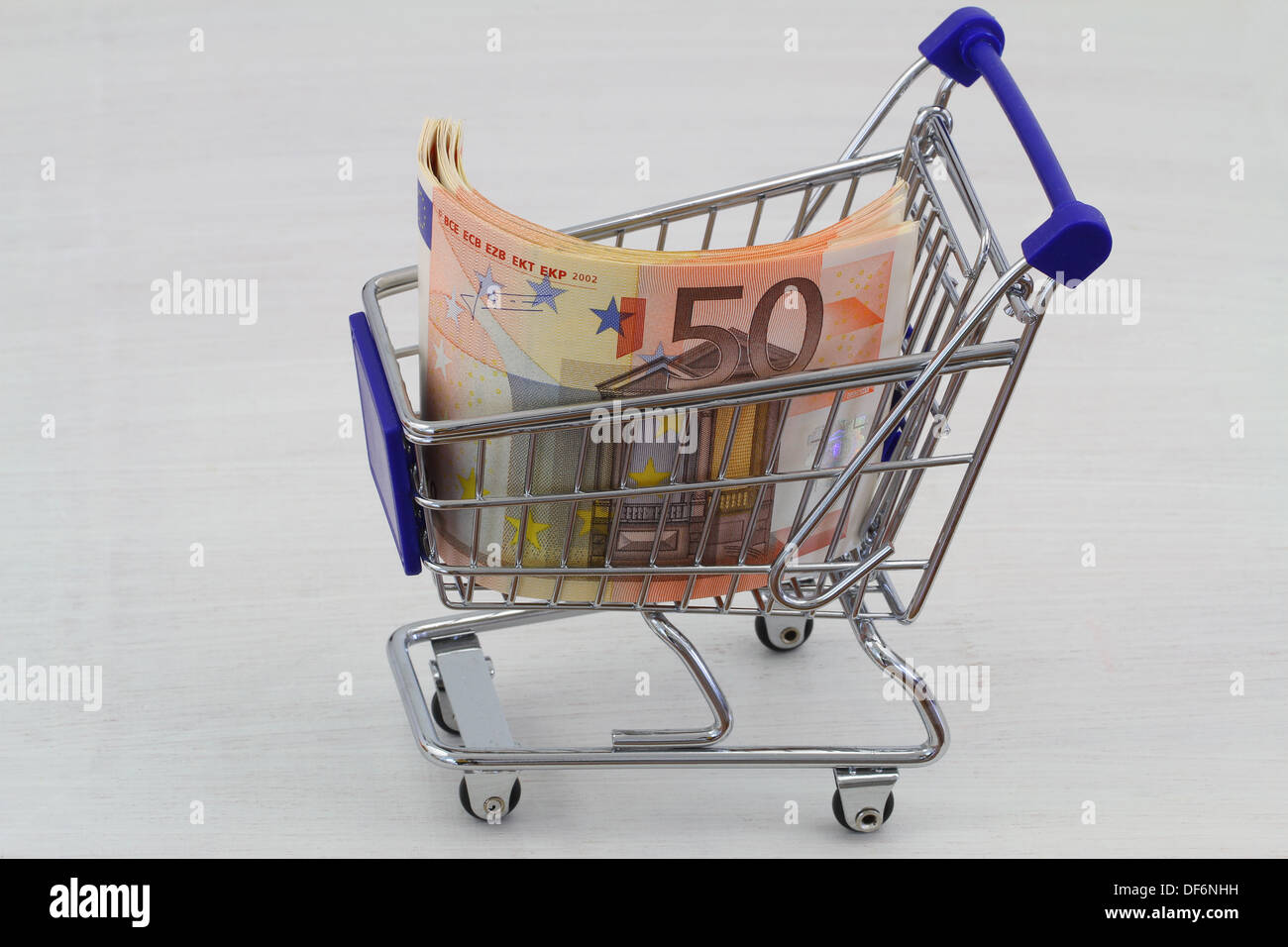 Concept of rising costs of shopping Stock Photo