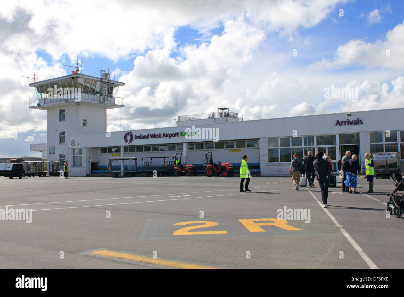 Ireland West Airport Knock is 5.6km south-west of Charlestown, County Mayo, Ireland. Stock Photo