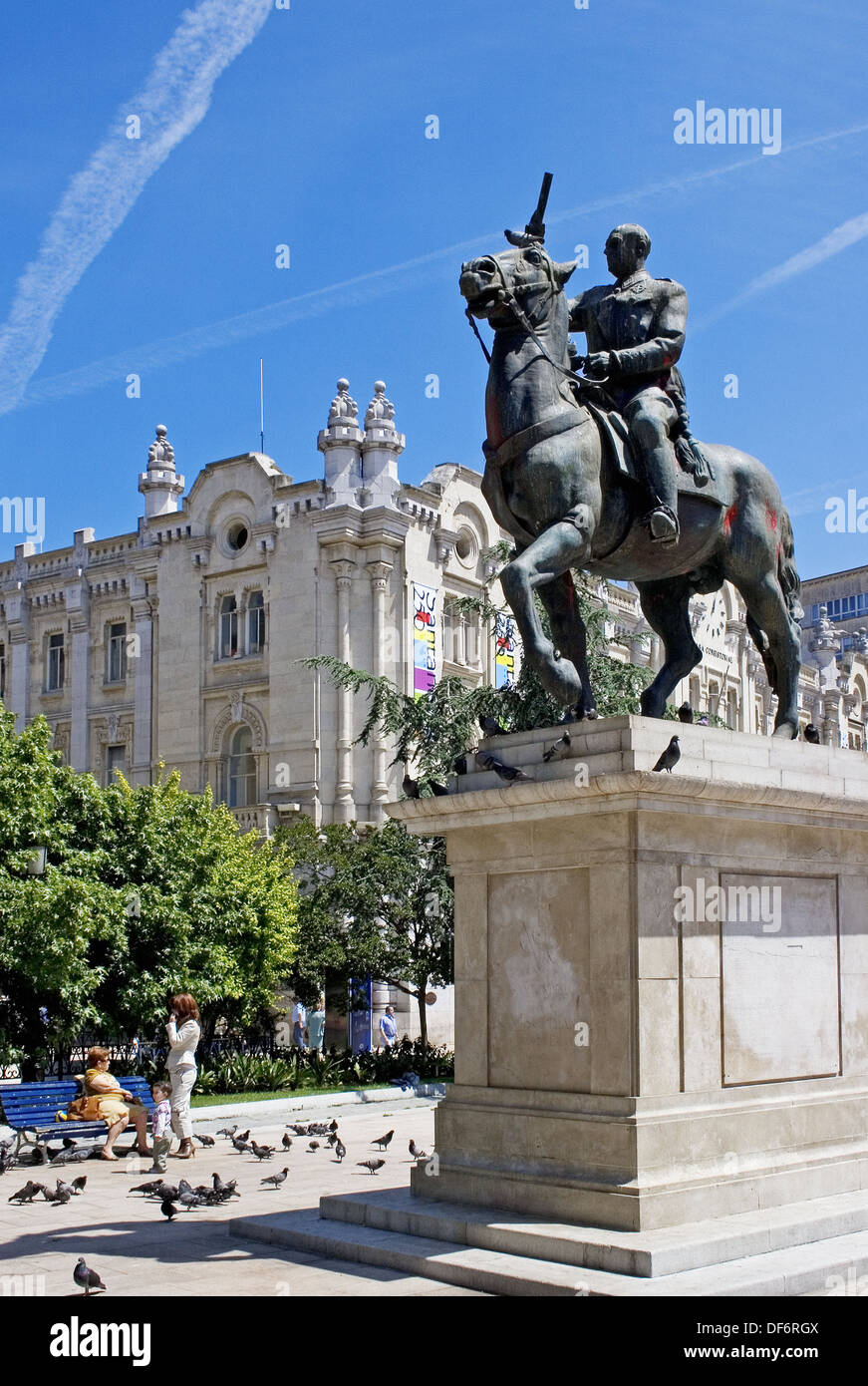 Equestrian statue of dictator Francisco Franco, Santander. Cantabria