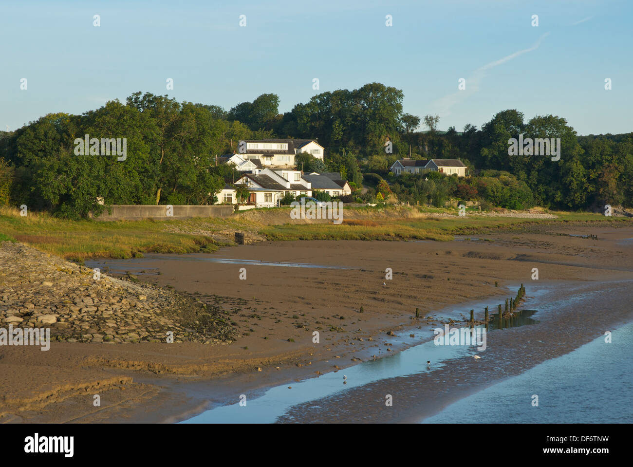Houses at Canal End, Ulverston, Cumbria, England UK Stock Photo